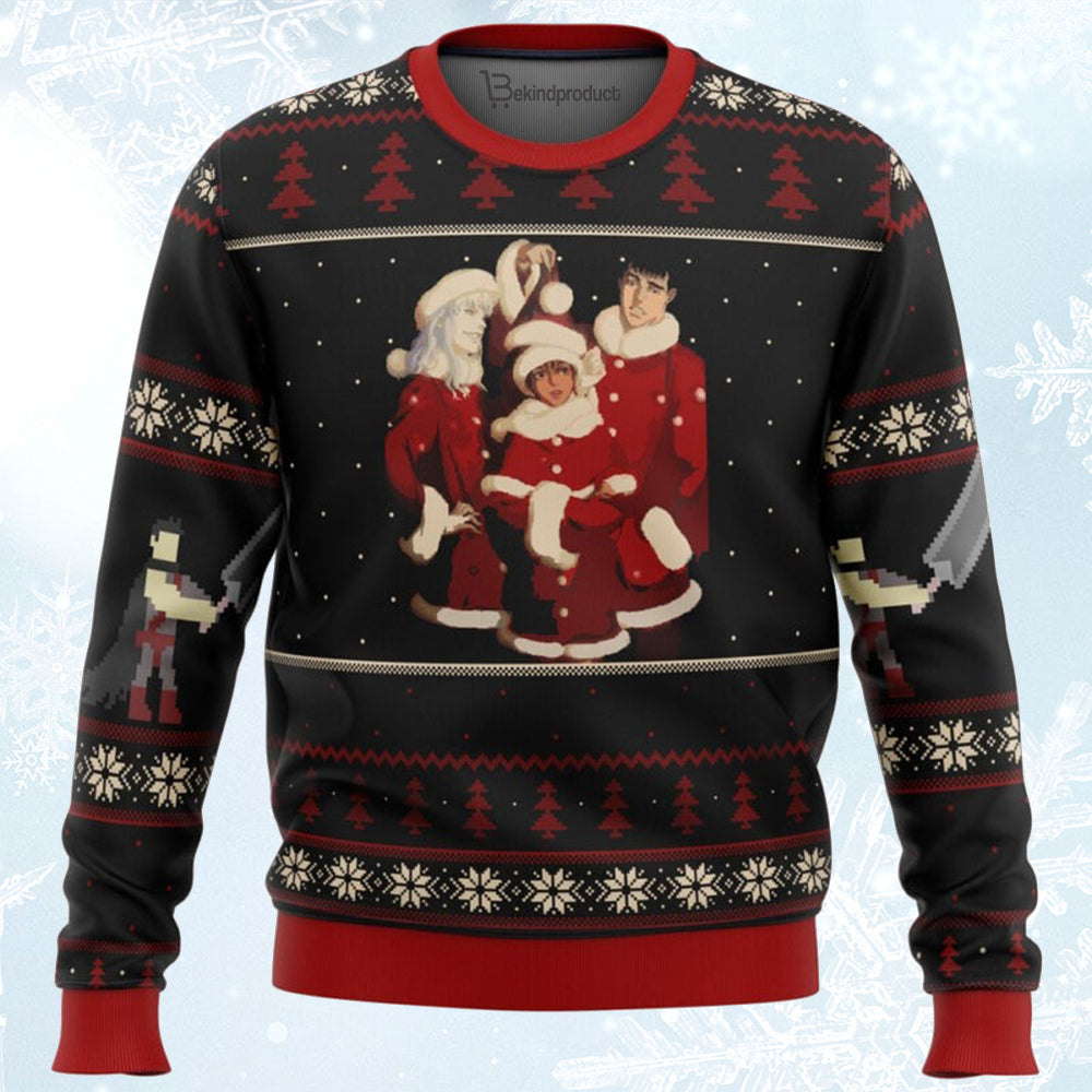 Berserk Holiday Ugly Christmas Sweater For Men & Women Christmas Gift Sweater BH196 - WeCustomit