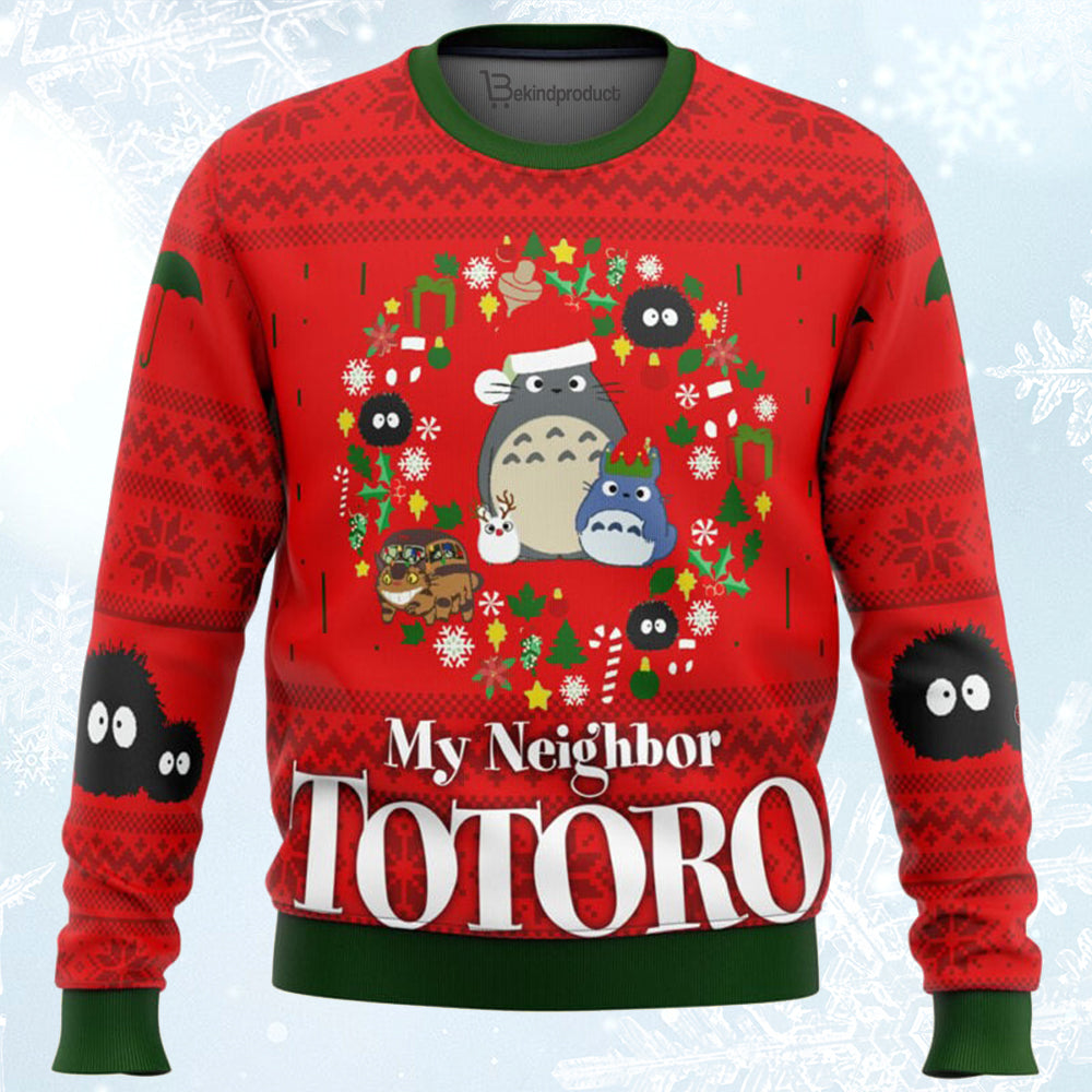 Best Neighbor Totoro Ugly Christmas Sweater For Men & Women Christmas Gift Sweater BH473 - WeCustomit