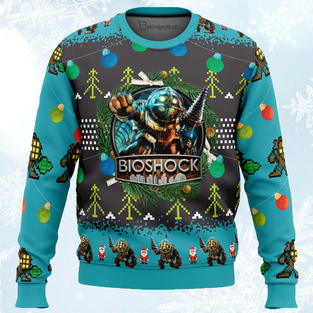 Big Daddy Bioshock Ugly Christmas Sweater For Men & Women Christmas Gift Sweater PT788 - WeCustomit