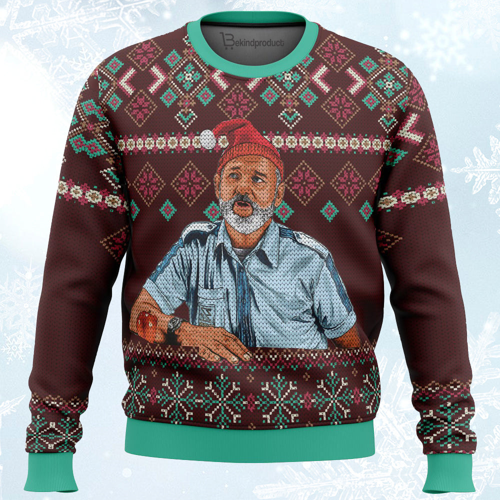 Bill Murray Ugly Christmas Sweater For Men & Women Christmas Gift Sweater PT711 - WeCustomit