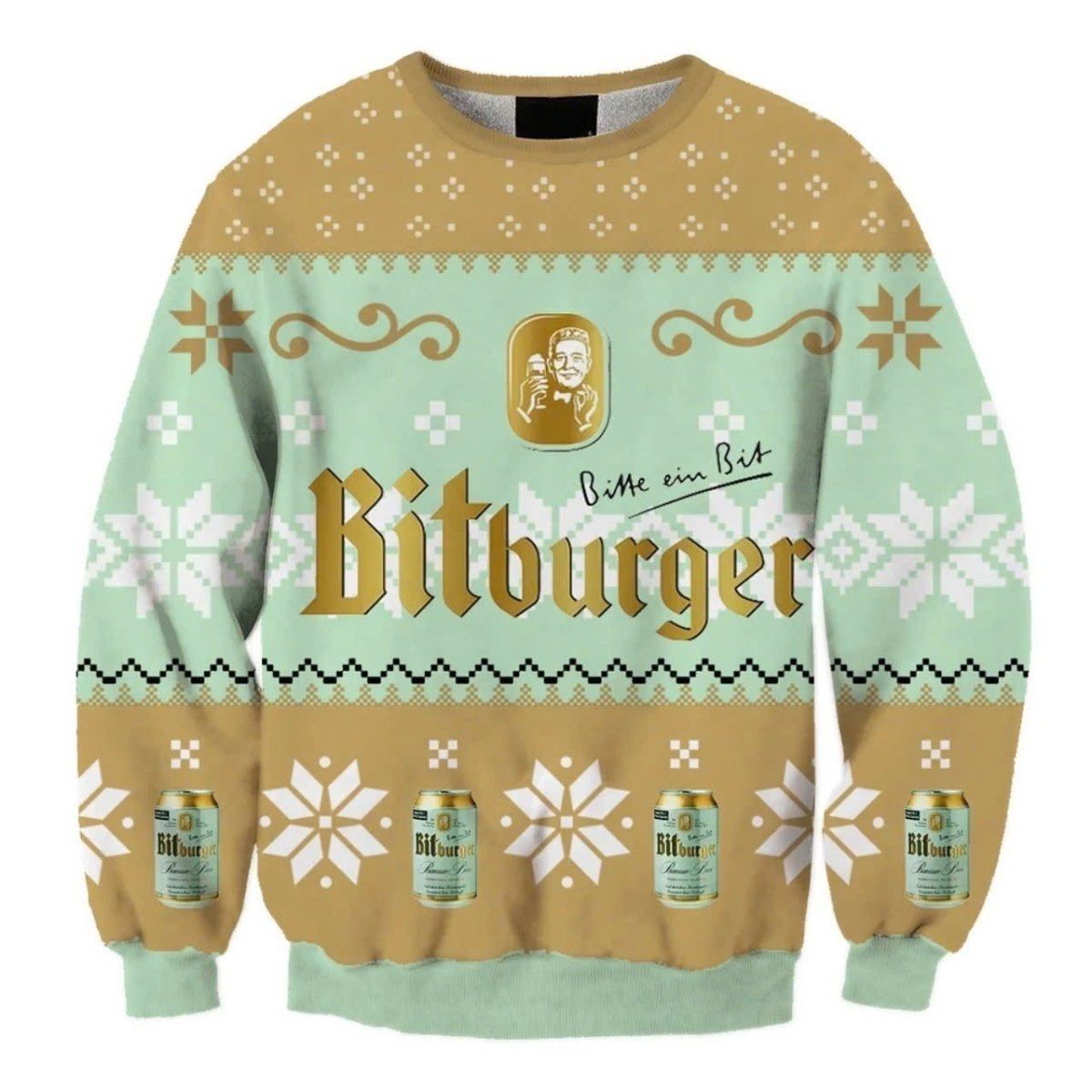 Bitburger Christmas Star Ugly Sweater - WeCustomit