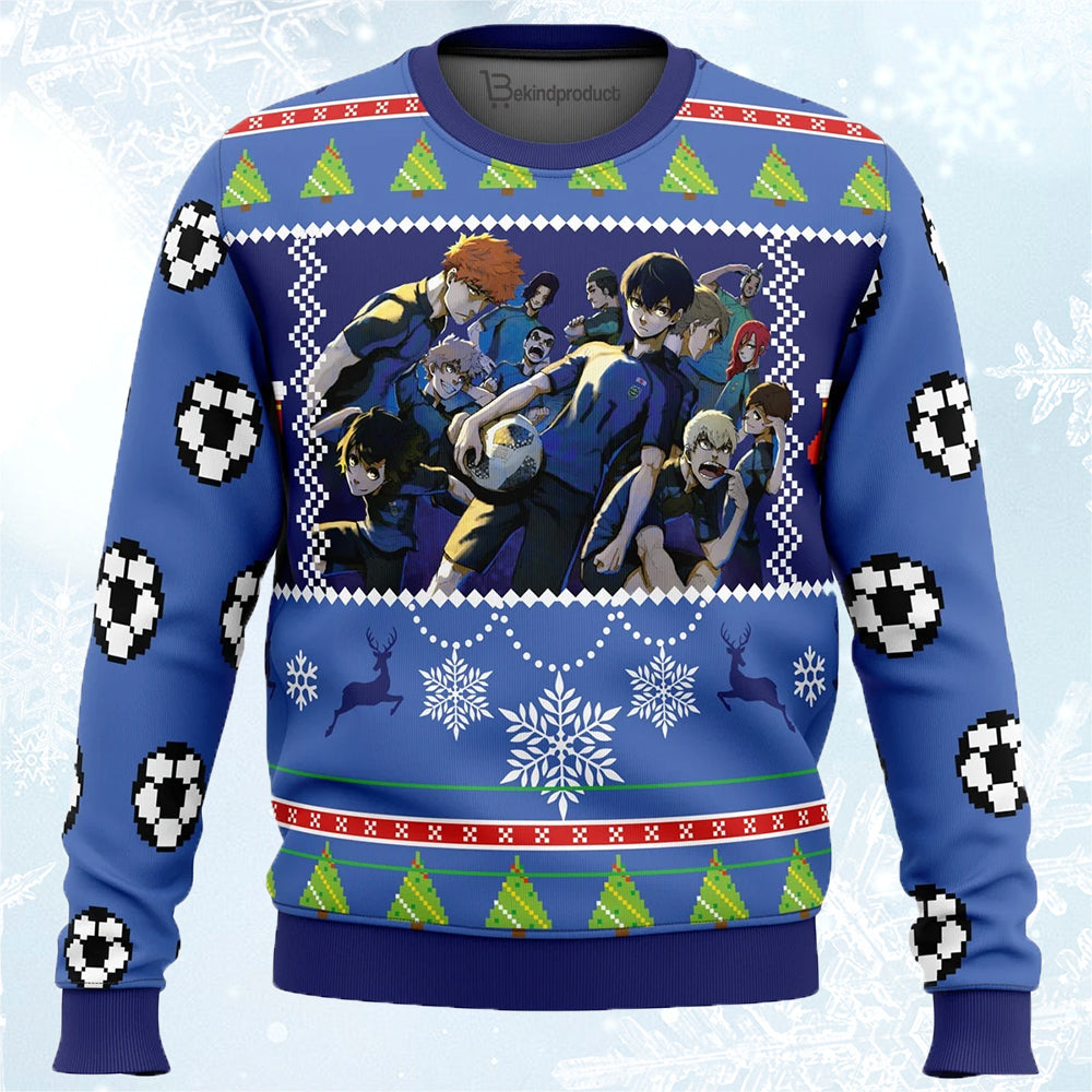 Blue Lock Ugly Christmas Sweater For Men & Women Christmas Gift Sweater BH519 - WeCustomit