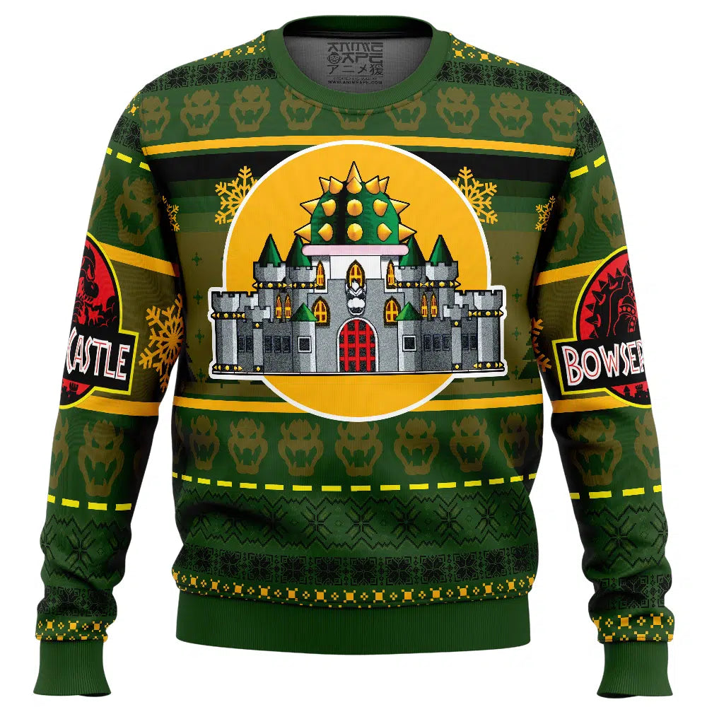 Bowser Castle Sup.er Ma.rio Bros Ugly Christmas Sweater For Men & Women Christmas Gift Sweater US4253 - WeCustomit