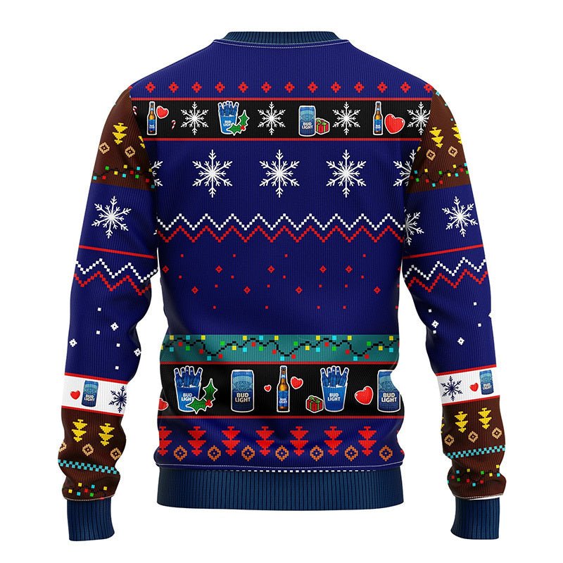 Bud Light Christmas Ugly Sweater - WeCustomit