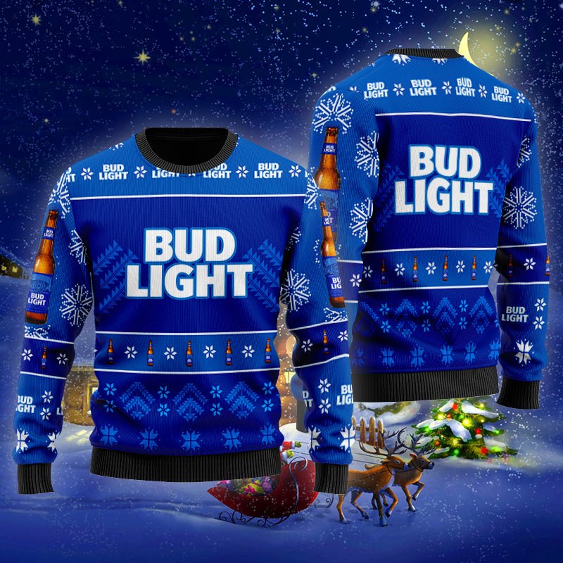 Bud Light Xmas Ugly Sweater - WeCustomit