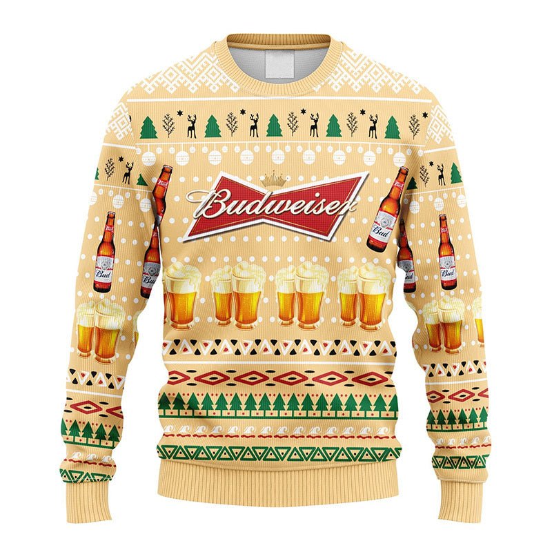 Budweiser Christmas Ugly Sweater - WeCustomit