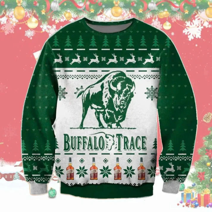 Buffalo Trace Christmas Ugly Sweater - WeCustomit