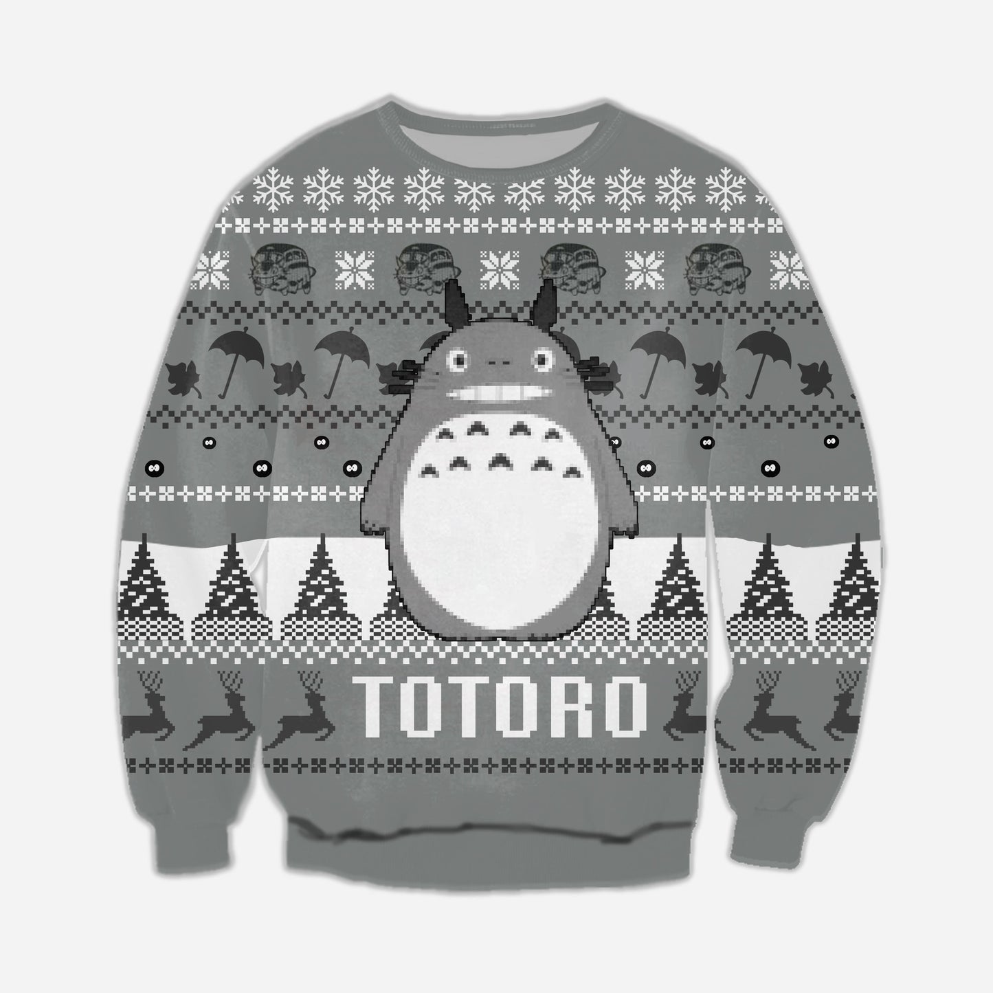 Totoro Merry Christmas Ugly Christmas Sweater For Men & Women Christmas Gift Sweater CEE002 - WeCustomit