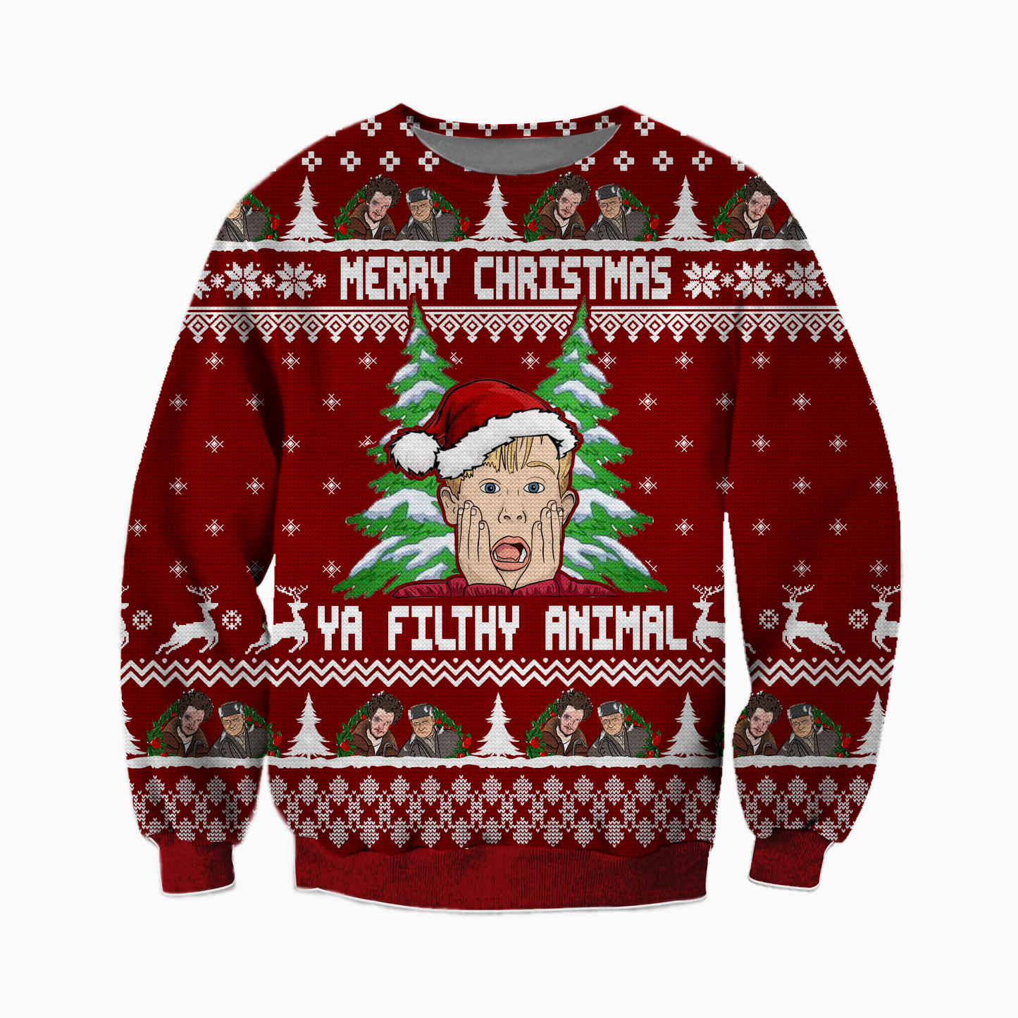 Merry Christmas Ya Filthy Animal Ugly Christmas Sweater For Men & Women Christmas Gift Sweater CEE081 - WeCustomit