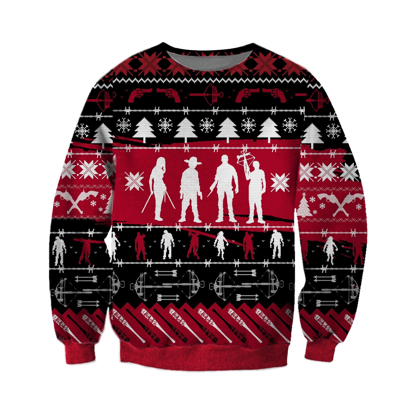 The Walking Dead Ugly Christmas Sweater For Men & Women Christmas Gift Sweater CEE082 - WeCustomit