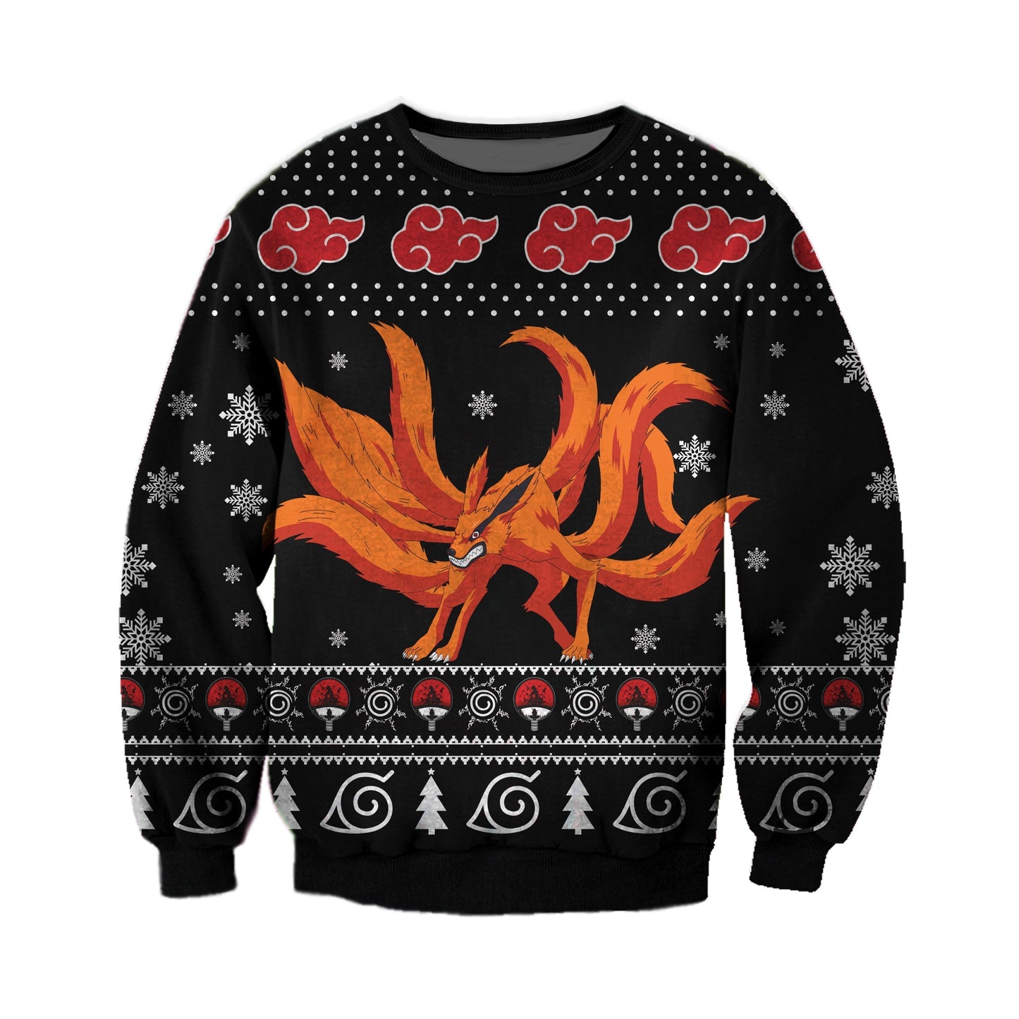 Naruto Kurama Ugly Christmas Sweater For Men & Women Christmas Gift Sweater CEE106 - WeCustomit