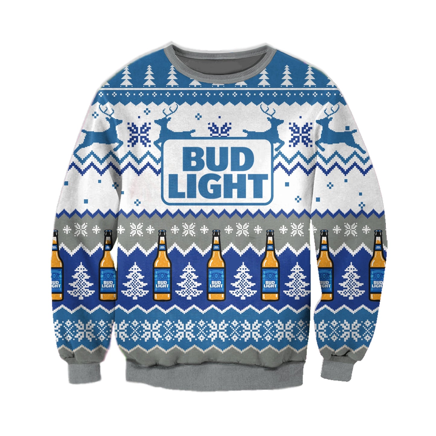 Christmas Bud Light Ugly Christmas Sweater For Men & Women Christmas Gift Sweater CEE107 - WeCustomit
