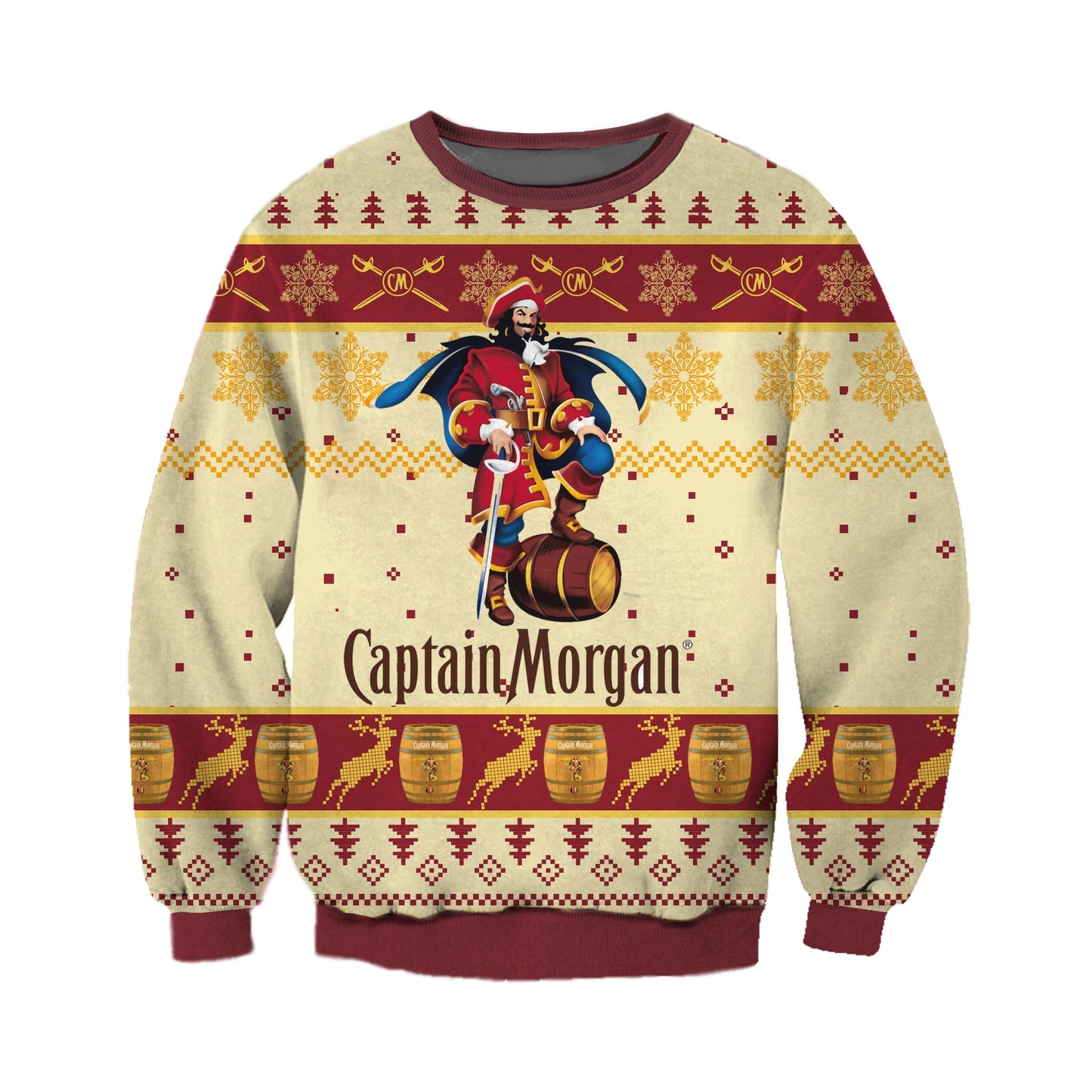 Christmas Captain Morgan Ugly Christmas Sweater For Men & Women Christmas Gift Sweater CEE108 - WeCustomit