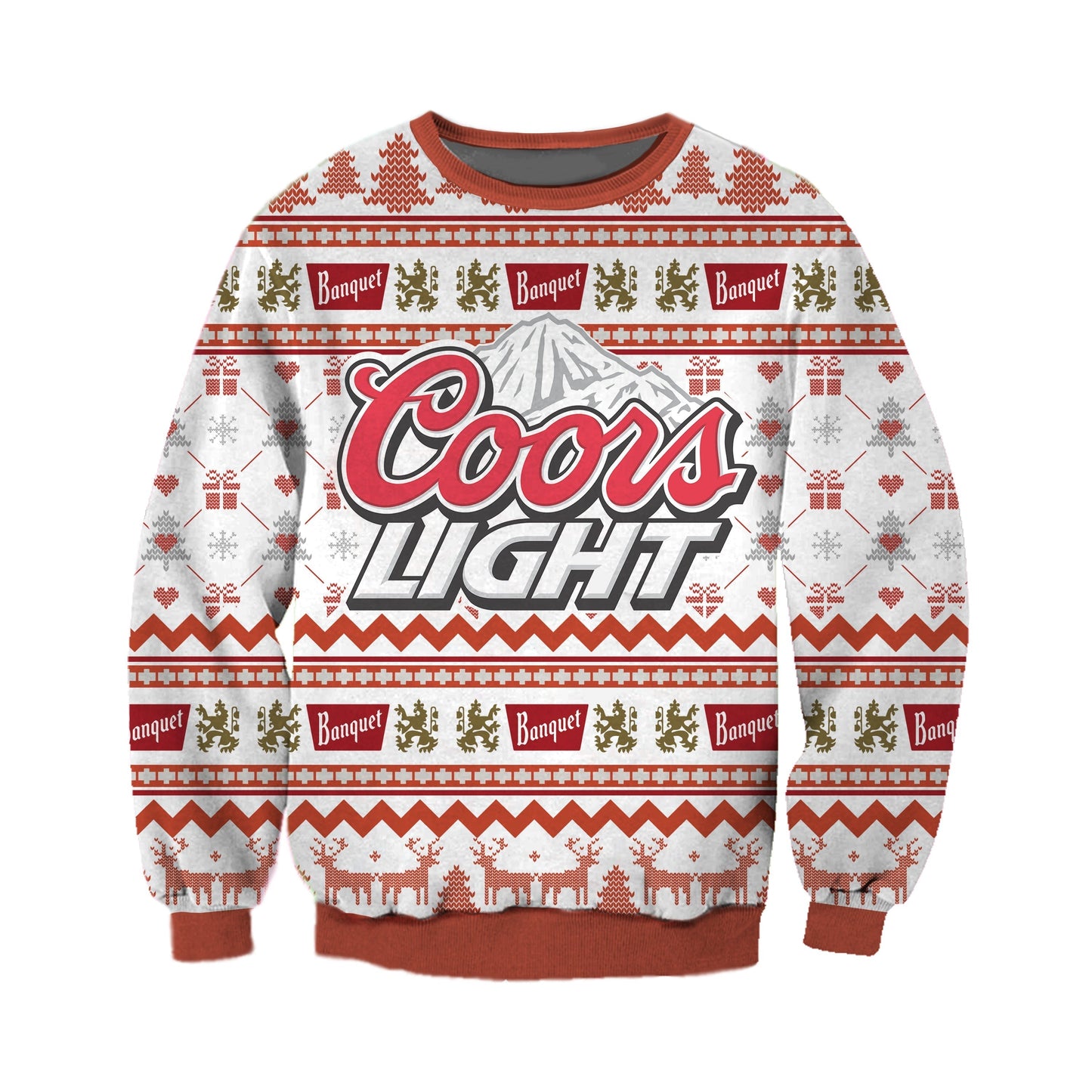 Christmas Coors Light Ugly Christmas Sweater For Men & Women Christmas Gift Sweater CEE114 - WeCustomit