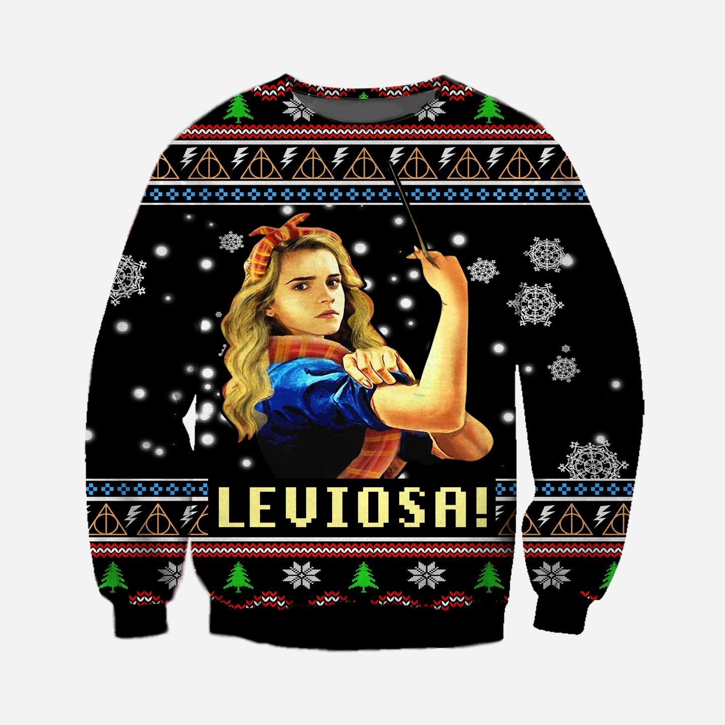 Funny Leviosa Ugly Christmas Sweater For Men & Women Christmas Gift Sweater CEE116 - WeCustomit