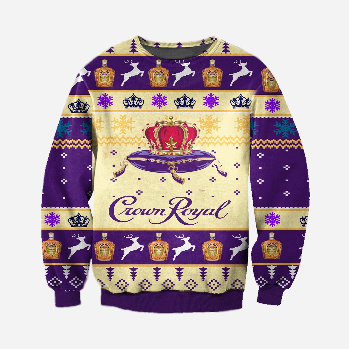 Christmas Crown Royal Ugly Christmas Sweater For Men & Women Christmas Gift Sweater CEE119 - WeCustomit