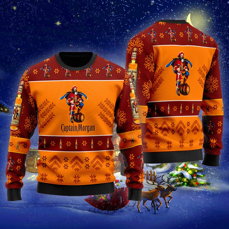Captain Morgan Xmas Ugly Sweater - WeCustomit
