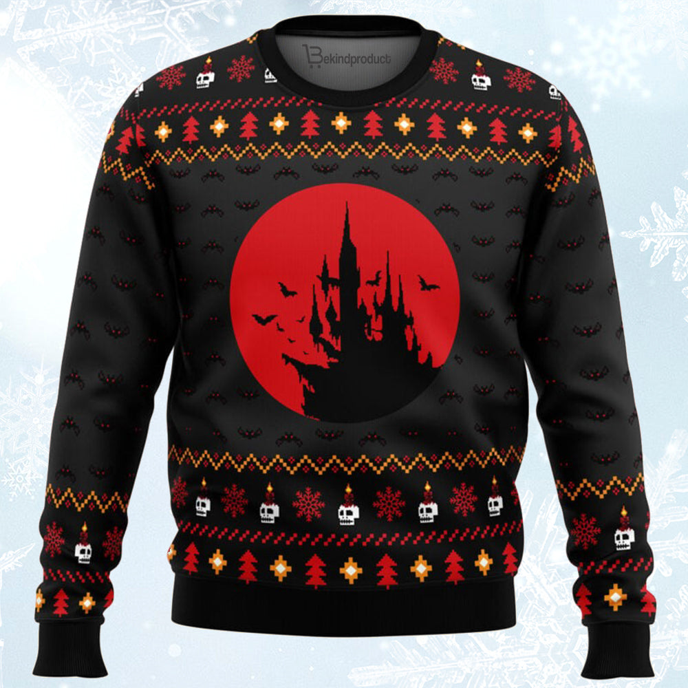 Castlevania Creepy Castle Ugly Christmas Sweater For Men & Women Christmas Gift Sweater BH235 - WeCustomit