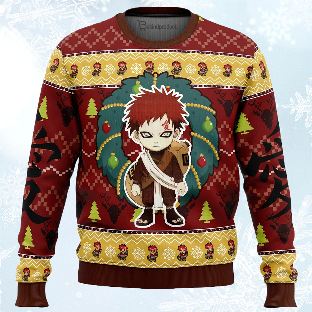 Chibi Gaara Ugly Christmas Sweater For Men & Women Christmas Gift Sweater PT516 - WeCustomit