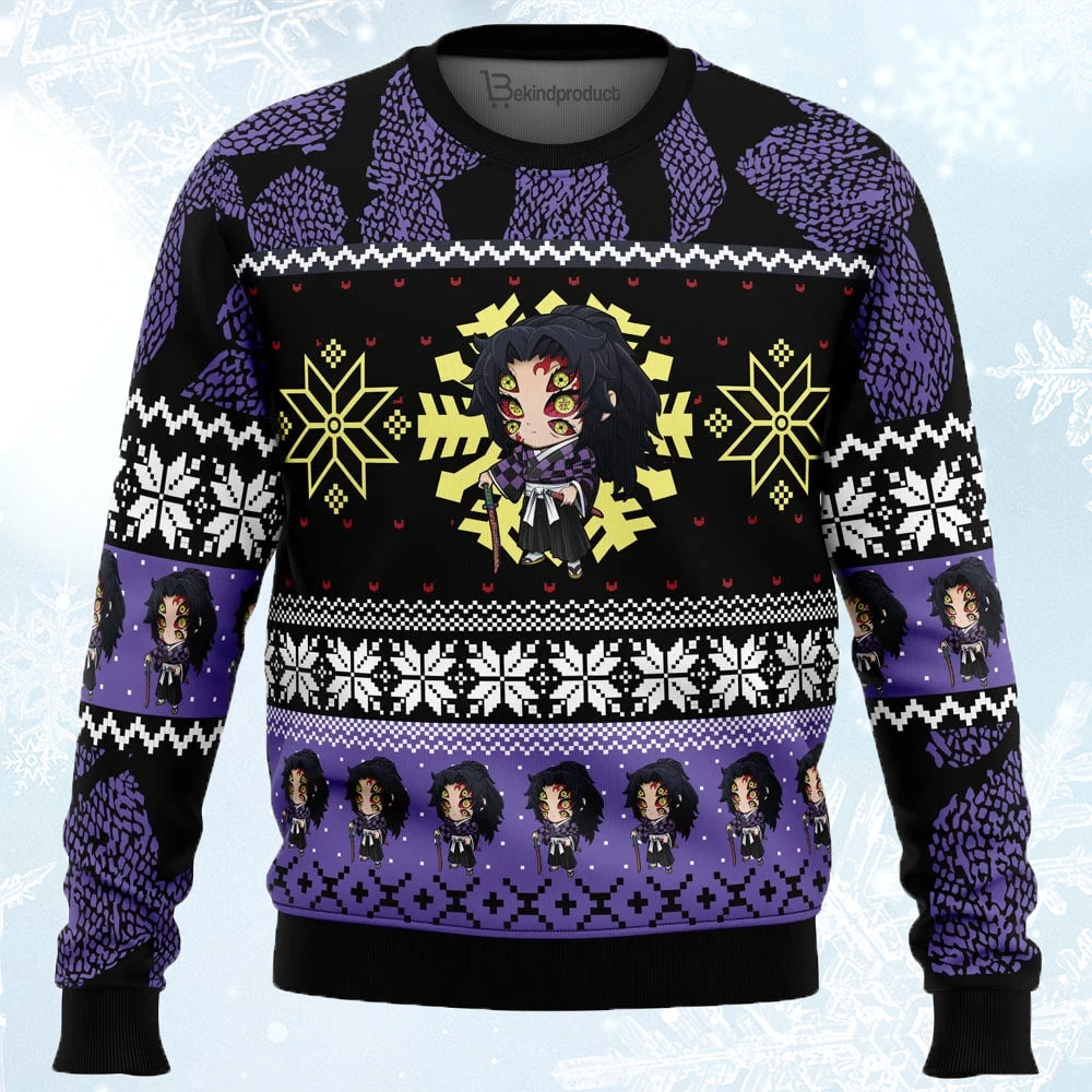 Christmas Kokushibo Demon Slayer Ugly Christmas Sweater For Men & Women Christmas Gift Sweater PT674 - WeCustomit