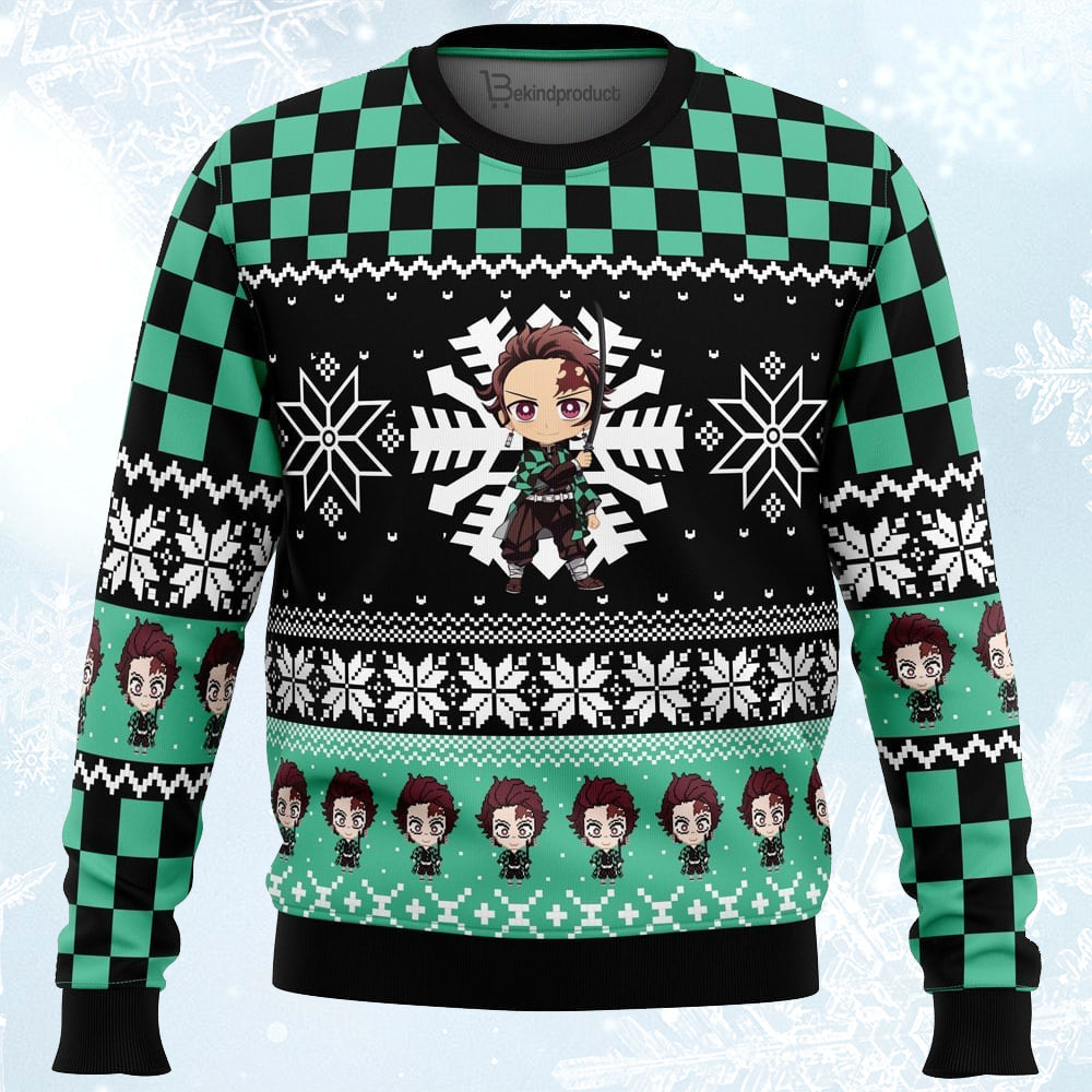 Christmas Tanjiro Kamado Ugly Christmas Sweater For Men & Women Christmas Gift Sweater PT326 - WeCustomit