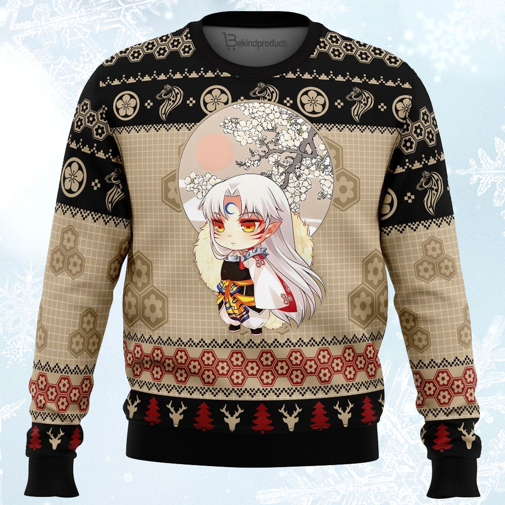 Seshomaru Inuyasha Ugly Christmas Sweater For Men & Women Christmas Gift Sweater PT327 - WeCustomit