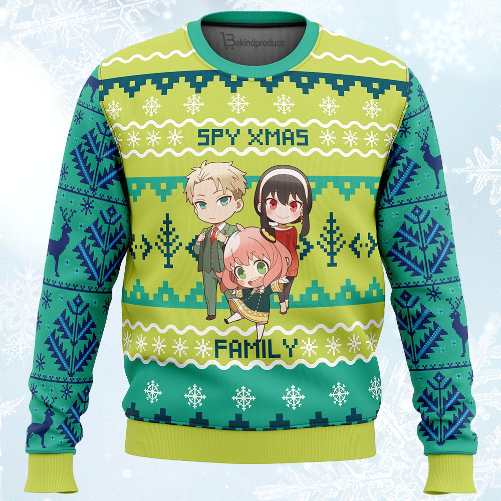 Chibi Spy x Family Ugly Christmas Sweater For Men & Women Christmas Gift Sweater PT155 - WeCustomit