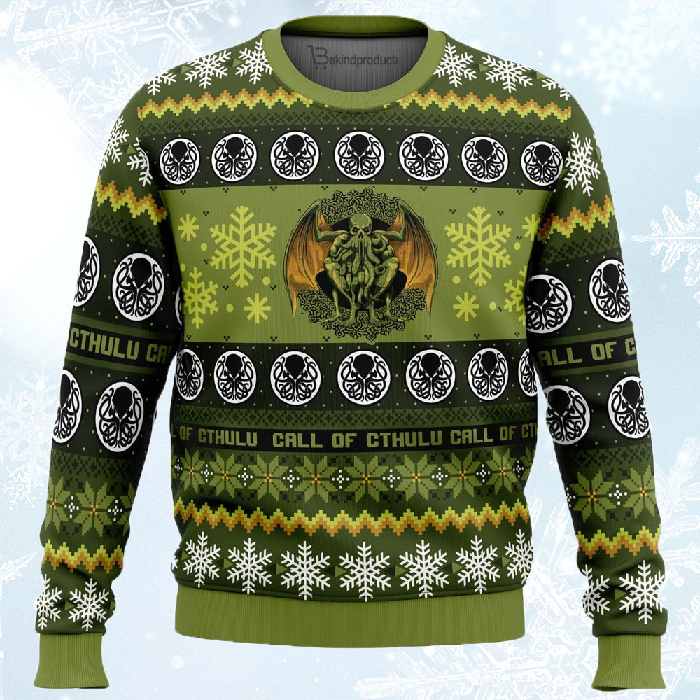 Christmas Call of Cthulhu Ugly Christmas Sweater For Men & Women Christmas Gift Sweater PT691 - WeCustomit