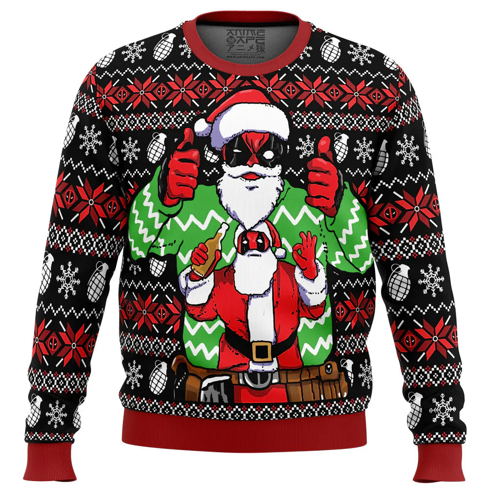 Deck The Halls With Dead.pool Ugly Christmas Sweater For Men & Women Christmas Gift Sweater US4076 - WeCustomit