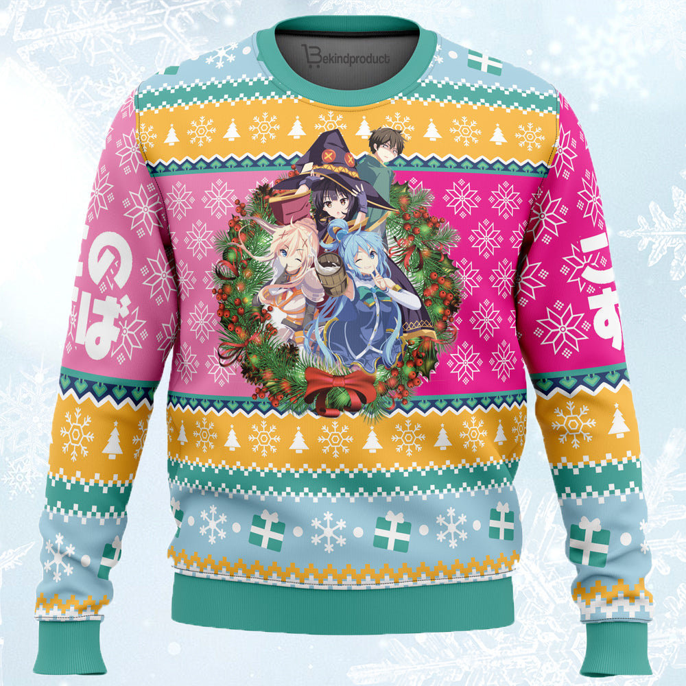 Christmas-Spirit-Konosuba Ugly Christmas Sweater For Men & Women Christmas Gift Sweater PT446 - WeCustomit