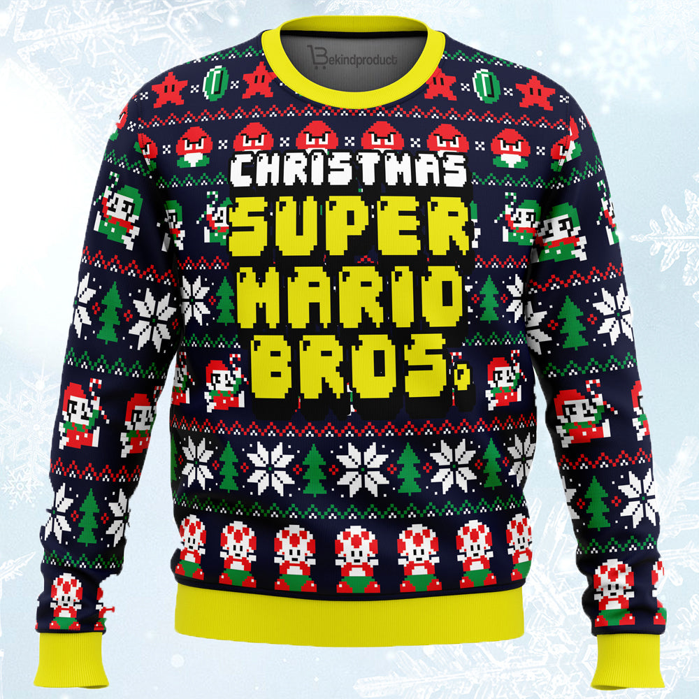 Christmas Super-Mario Bros Ugly Christmas Sweater For Men & Women Christmas Gift Sweater PT520 - WeCustomit