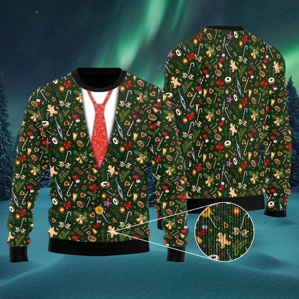 Christmas Pattern Ugly Christmas Sweater For Men & Women Christmas Gift Sweater US1051 - WeCustomit