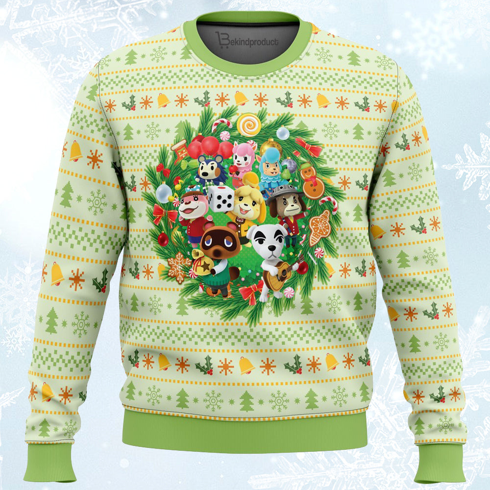 Christmas Animal Festival Animal Crossing Ugly Christmas Sweater For Men & Women Christmas Gift Sweater PT205 - WeCustomit