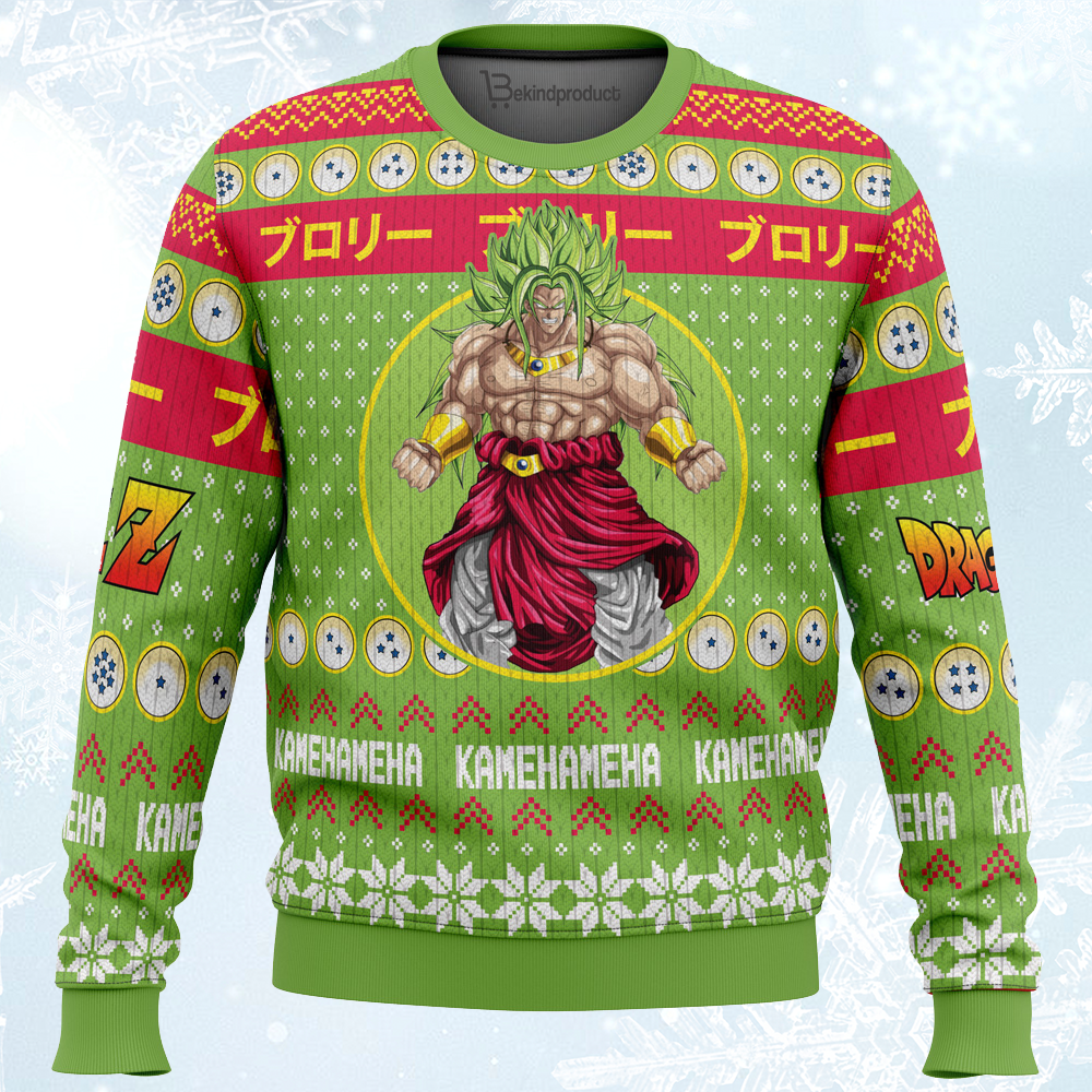 Christmas Broly Ugly Christmas Sweater For Men & Women Christmas Gift Sweater PT006 - WeCustomit