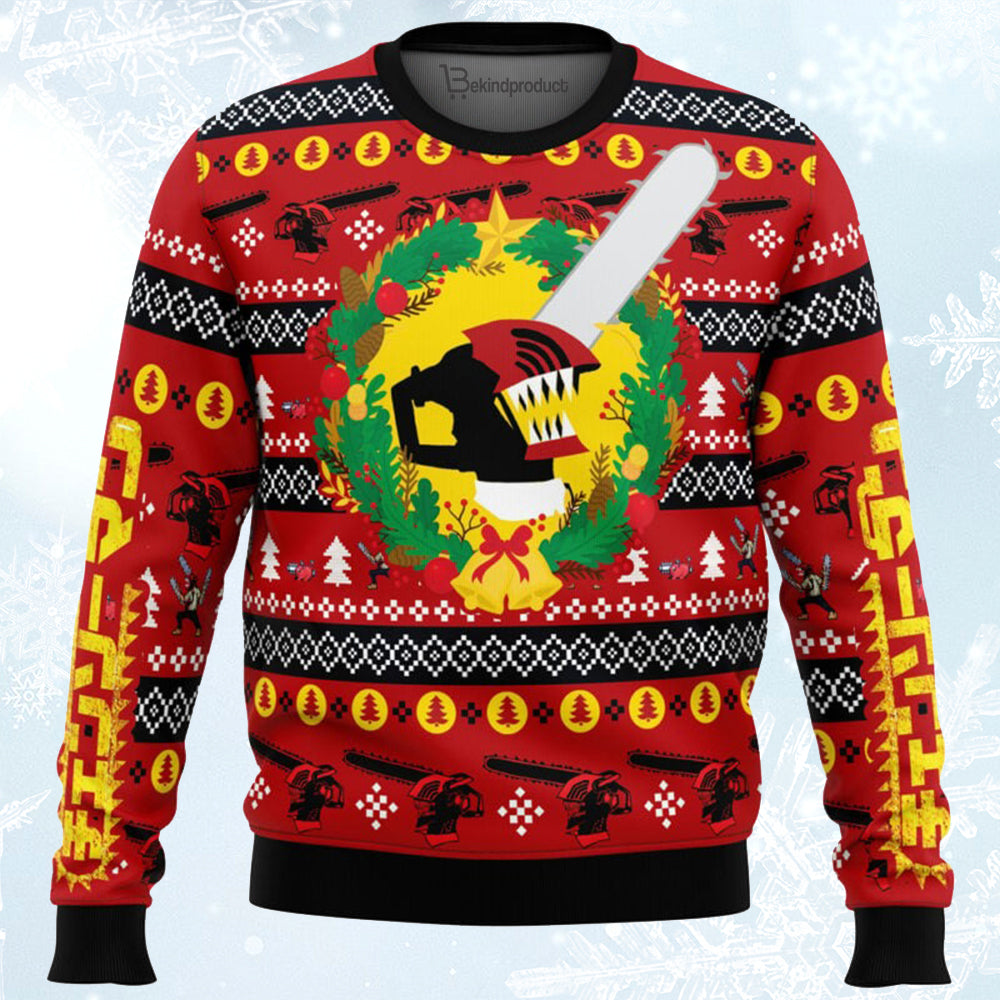Christmas Dream Chainsaw Man Ugly Christmas Sweater For Men & Women Christmas Gift Sweater BH032 - WeCustomit
