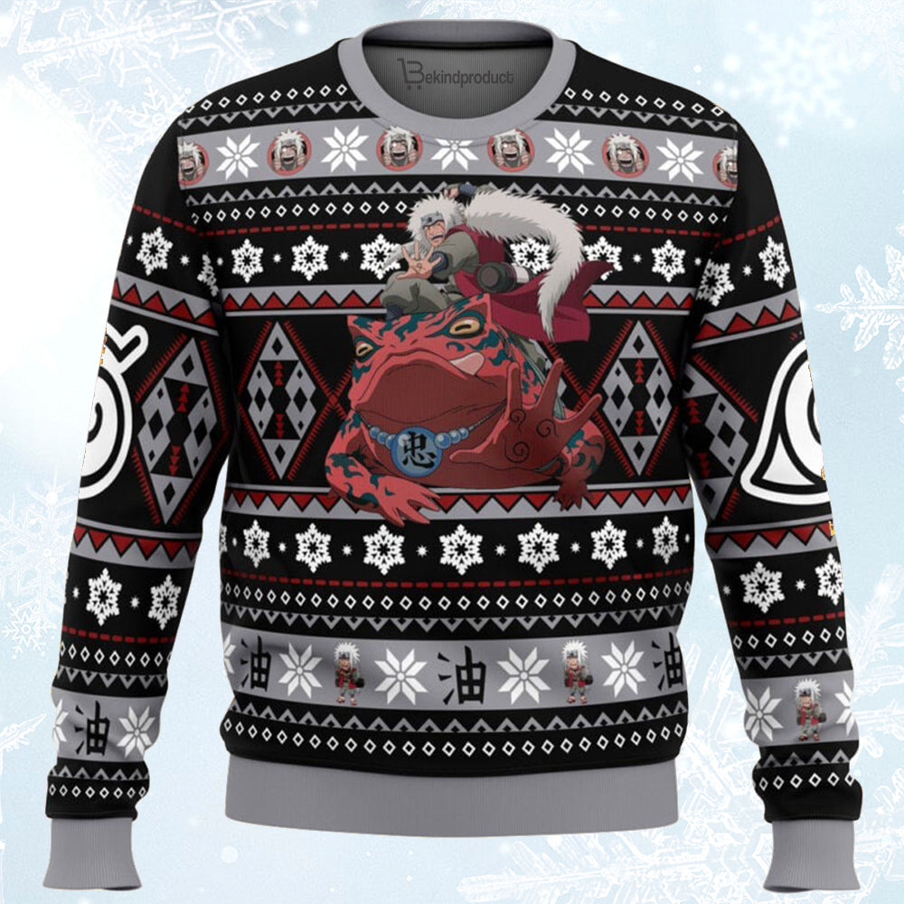 Christmas Jiraiya Naruto Ugly Christmas Sweater For Men & Women Christmas Gift Sweater BH396 - WeCustomit
