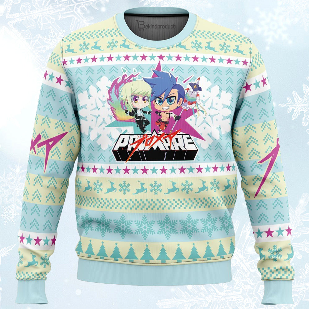 Christmas Lio and Galo Promare Ugly Christmas Sweater For Men & Women Christmas Gift Sweater PT330 - WeCustomit