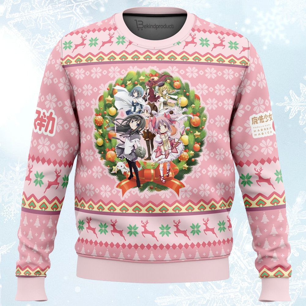 Christmas Magic Puella Magi Madoka Magica Ugly Christmas Sweater For Men & Women Christmas Gift Sweater PT287 - WeCustomit
