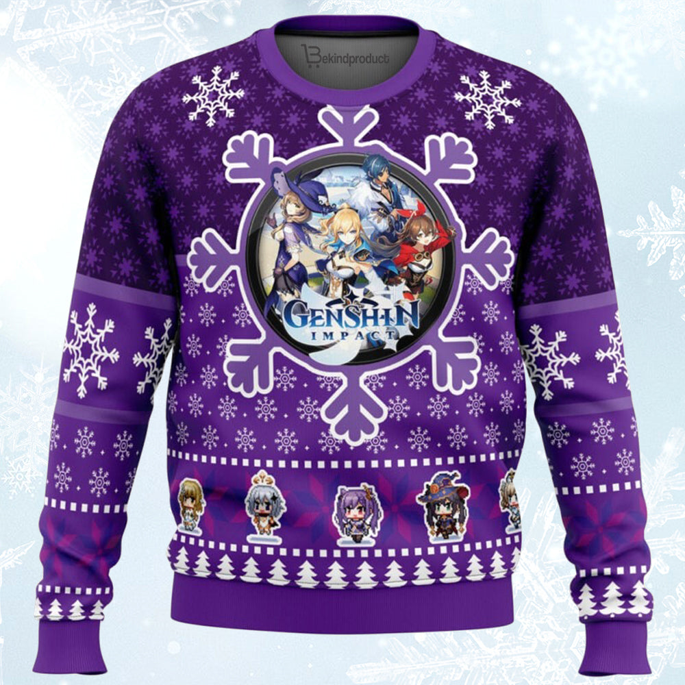 Christmas Quest Genshin Impact Ugly Christmas Sweater For Men & Women Christmas Gift Sweater BH470 - WeCustomit