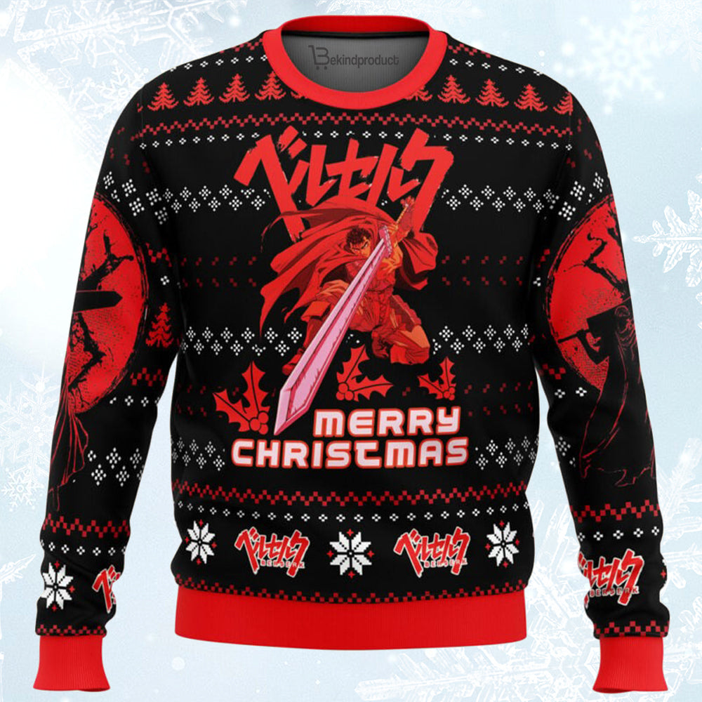 Christmas Red Guts Berzerk Ugly Christmas Sweater For Men & Women Christmas Gift Sweater BH469 - WeCustomit