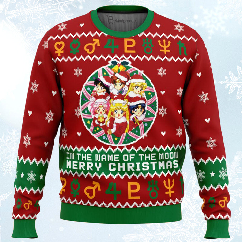 Christmas Sailor Guardians Sailor Moon Ugly Christmas Sweater For Men & Women Christmas Gift Sweater BH153 - WeCustomit