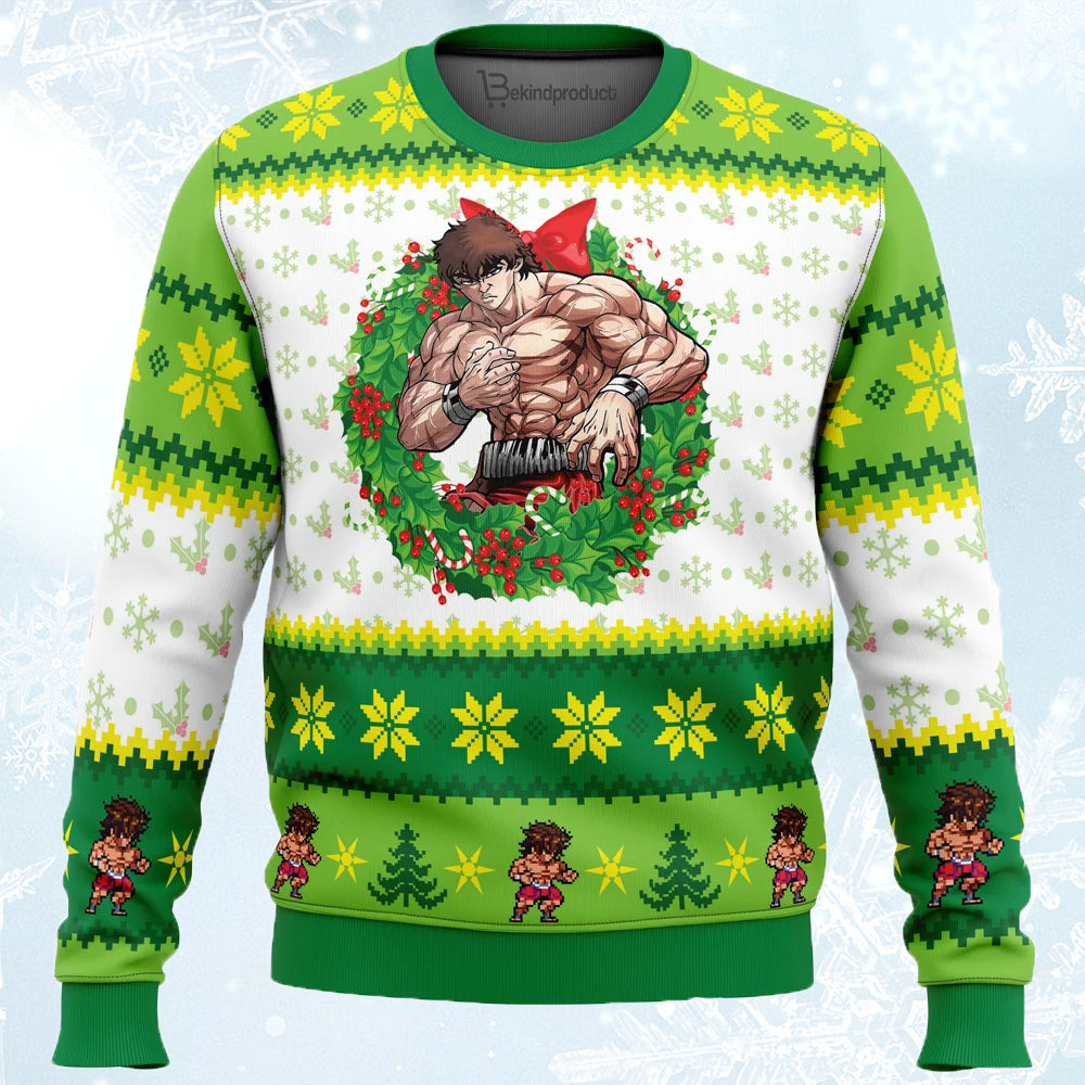 Christmas Season Baki Ugly Christmas Sweater For Men & Women Christmas Gift Sweater PT826 - WeCustomit