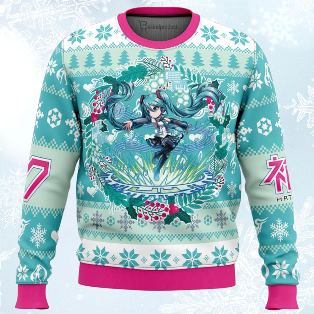 Christmas Symphony Hatsune Miku Ugly Christmas Sweater For Men & Women Christmas Gift Sweater BH192 - WeCustomit