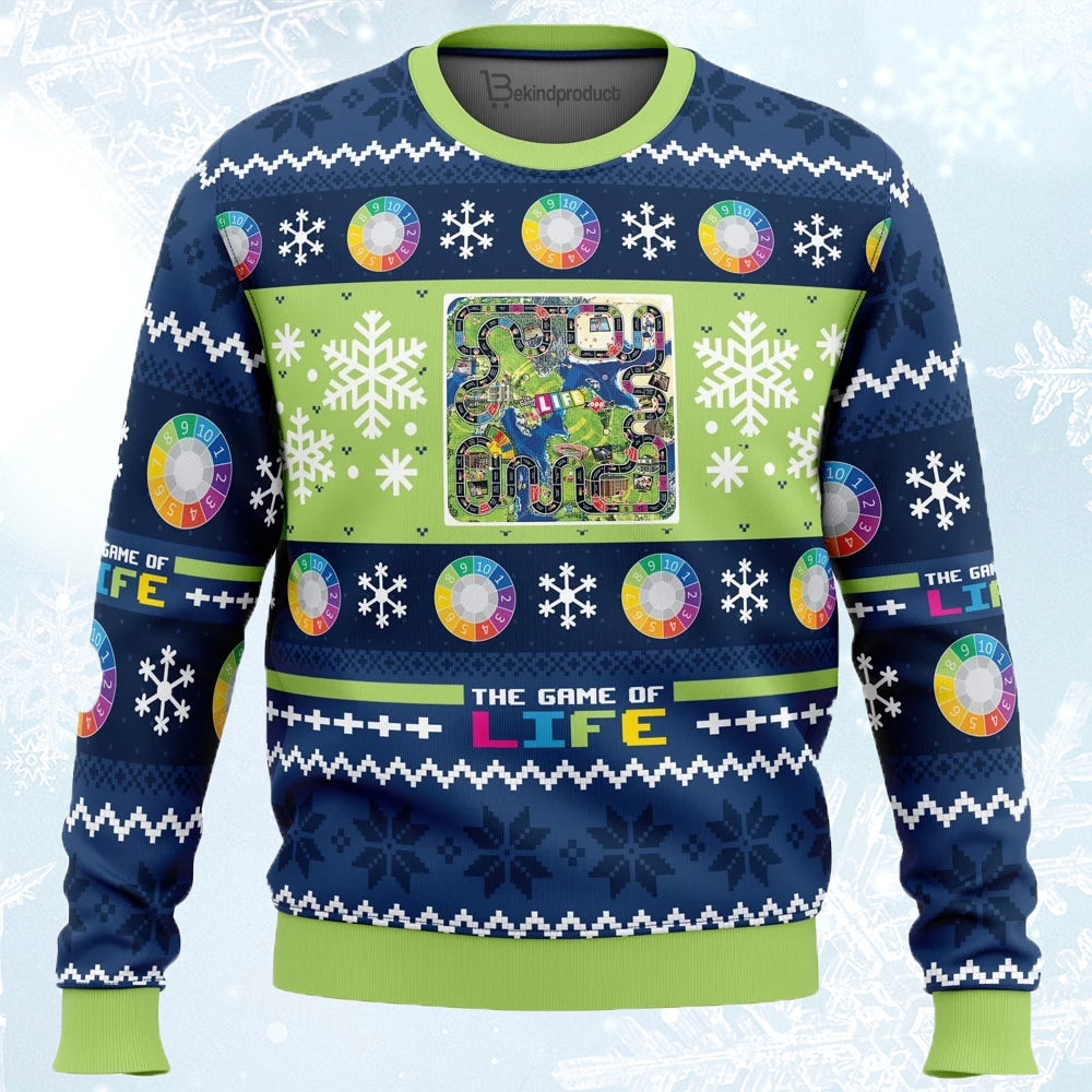 Christmas The Game of Life Ugly Christmas Sweater For Men & Women Christmas Gift Sweater PT690 - WeCustomit
