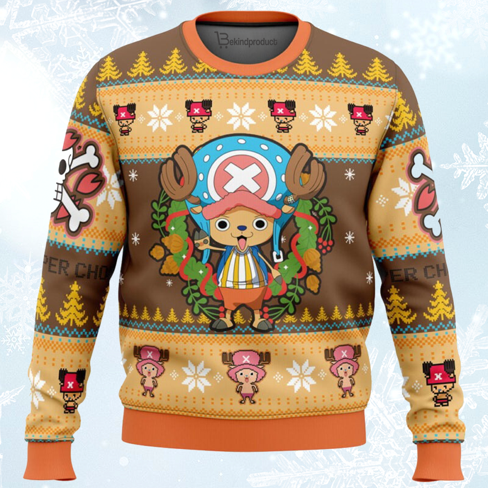 Christmas Tony Chopper One Piece Ugly Christmas Sweater For Men & Women Christmas Gift Sweater BH030 - WeCustomit