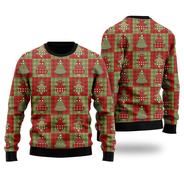 Classic Christmas Tree Pattern Ugly Christmas Sweater For Men & Women Christmas Gift Sweater US1077 - WeCustomit