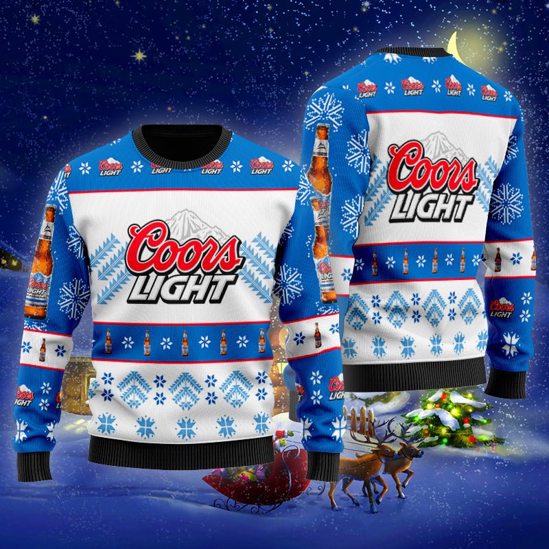 Coors Light Xmas Ugly Sweater - WeCustomit