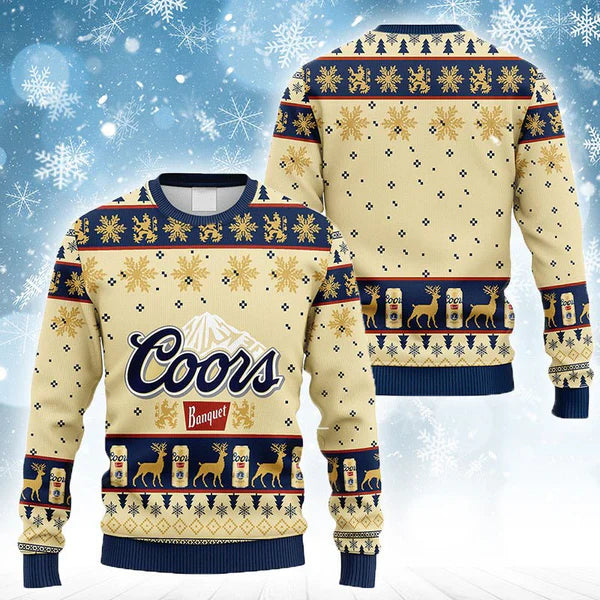 Coors Banquet Christmas Ugly Sweater - WeCustomit