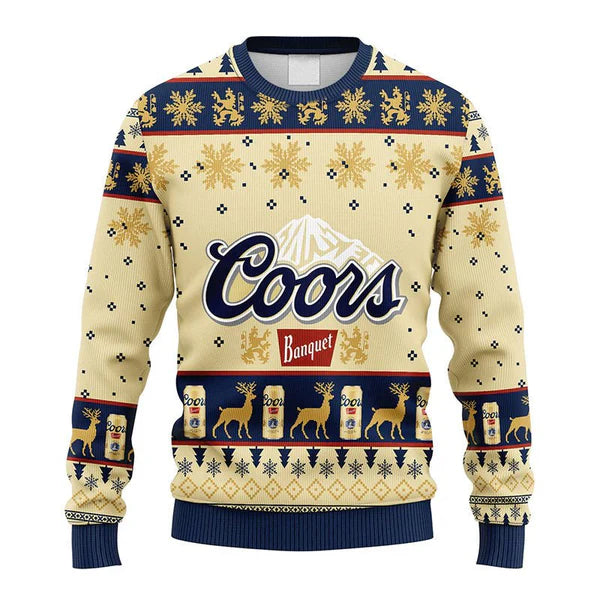 Coors Banquet Christmas Ugly Sweater - WeCustomit