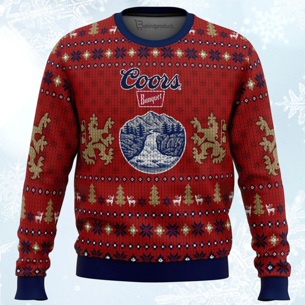 Coors Banquet Ugly Christmas Sweater For Men & Women Christmas Gift Sweater BH191 - WeCustomit